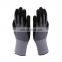 CE 15 Gauge Nylon Cheap Oil Resistant Nitrile Sandy Finish Work Gloves