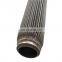 stainless steel sintered wire mesh pleated oil filter cartridge
