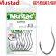 1 Pack/lot Mustad  Catfish Fishing Hooks Carbon Steel  Mustad hooks for sea fishing 412np # big hooks J style fishing tackles