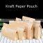 Transparent Flat Bottom Eight Sides Seal Pouches Plastic Bag Kraft Paper Frosted Self-sealing Bag with Handle
