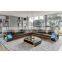 New Arrival Modern L-shaped Sofa Living Room Set Leather Sofa With Lamp