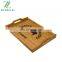 Bamboo Retangle Printing Serving Tray for Storage Food and Plate with Handles