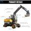 HENGWANG HW90 distributor price 9 ton hydraulic wheel excavator