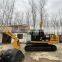 Low working hours cat 320d 320d2 320dl crawler excavator with breaker line
