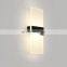 AC85-265V Warm White LED Acrylic Wall Lamp Bedroom Living Room Indoor Wall Light
