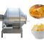 Single roller sweet salt peanut fried food flavor machine/drum seasoning machine.