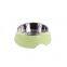 Top Quality Cats Dogs Eco Friendly Plastic Slow Feeder Stainless Steel Dog Bowl with Logo