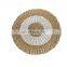 Multicolor Hand Woven Seagrass Round Rug Rustic Style Natural Straw Floor Mat Vietnam Supplier