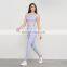 Sport Soft Brushed Gym 2 Pcs Sets Women Wholesales High Impact Yoga Tank Bras