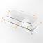 Clear Acrylic Monitor Stand Riser 2 Tier Computer with Storage Desktop Organizer Laptop Storage Shelf Screen Holder Phone Holder