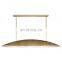 American Luxury Gold Restaurant kitchen island pendant lighting Utopia Large Linear Pendant with Frosted Acrylic in gold