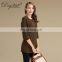 Autumn Winter New Style 100% Cashmere Sweater Knitted Long Crew Neck Chinese Style Anti-Shrink Solid OEM Service Available