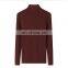 Fashionable 100% Cashmere Rib Knitting Jumper for Women High Neck Slim Fit Casual Style with Front Logo Solid Pattern for Winter
