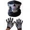 Scary Halloween Skeleton Masks & Gloves Bulk Supply for Cosplay Events