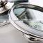 5'' Stainless Steel Airtight Canister Set With Glass Lid