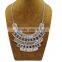 Gypsy Bohemian Vintage Silver Hollow Turkish Beachy Metal Bib Statement Necklace