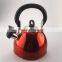 1.8L best quality of unique cordless kettle with full color coating tea pot
