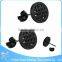 ZS20388 small black stud earring for women stainless steel three star shaped earrings