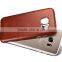 Original Icarer Vintage Series High Quality Real Leather Rubber Back Case for Samsung S7 Edge MT-5682