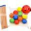 Wood Spoon Scoop Ball Kids Ball Game Family Fun Toy