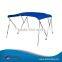 10 Colors 3 Bow Bimini Top Boat Cover Includes Mounting Hardwares with 1 Inch Aluminum Frame