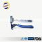 Straight feature disposable shaving razor and not electric shaving razor