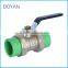 BOYAN taizhou stainless steel handle pvc 2pc ball valve