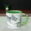 Disappearing Dino Mug - Heat Sensitive Color Changing Coffee Mug - Add Hot Liquid and Watch Dinosaurs Turn to Fossils