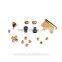 Full Set Chrome Gold Buttons for PS4 for Playstation 4 Decorate