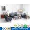 high quality pu/ lether metal frame office sofa set