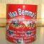 round tin can tomato paste,tomato sauce 1 Twenty- Foot Container