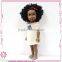 China good price plastic vinyl African girl dolls 18 inch with CE certificates