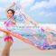 2016 hot selling fashion beach scarf ladies' Imitated silk scarf for bikini wrapped