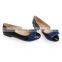 2016 Fashion Blue Bow Women Flat Shoes Womens Spring Summer Shoes