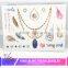 Eco-friendly high quality fashion temporary flash tattoo gold