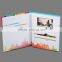 Customized 4C paper printing video brochure cards