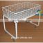 factory round metal rolling display table with multi function