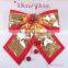 christmas bell decoration with small gold color