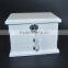 Painted white jewellery storage wooden gift box