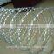 Hot dipped galvanized razor barbed shield fence wire