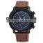 silicone band men watch/chronographic watches