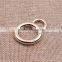 Zinc alloy double spring rings buckle for bag