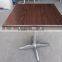 restaurant furniture simple square dining coffee table aluminum leg table YT45