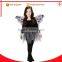 cheap wholesale child fairy costumes 1year baby girl black chiffon fairy dress