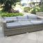 Round rattan garden sofa set with cushion box special sofa