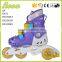 wholesale adjustable plastic pvc wheel 3 wheel roller quad skate