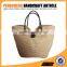 Hot sale natural stripe shopping tote bag