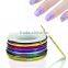 Wholesale 40 Colors Colorful Nail Striping Tape Designs