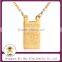 18K Gold Plated Fashion Stainless Steel Religious Mens Gift Scapular Sacred Heart Painted Image Jesus Virgin Medal Necklace                        
                                                Quality Choice