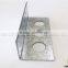 Taiwan Manufacturer Made OEM Carbon Steel Stamping plated U Shaped Steel glass bracket